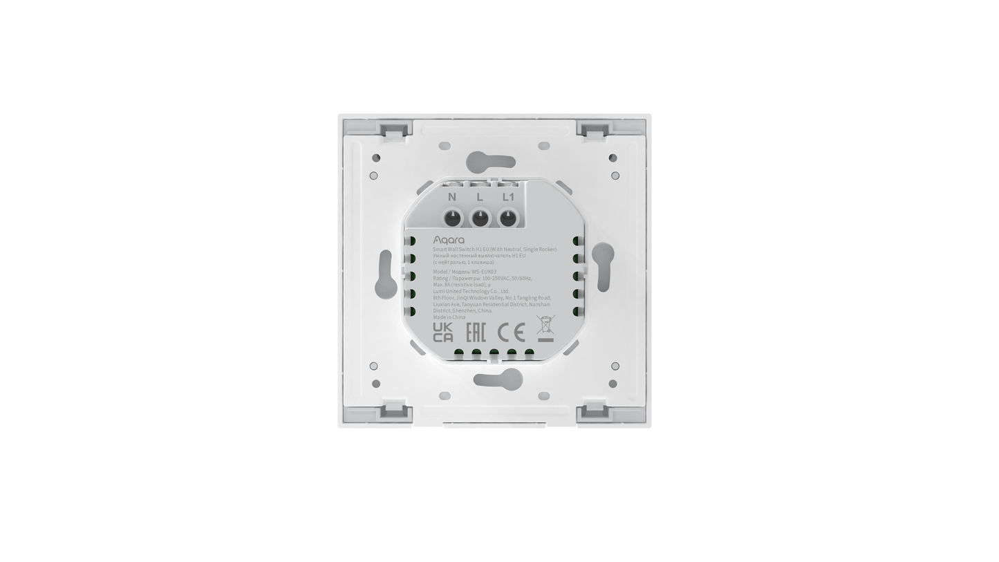 Công tắc âm tường Aqara H1 (có Neutral, 1 phím)