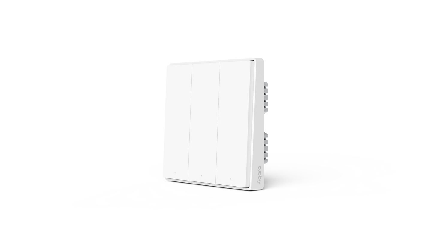 Công tắc âm tường thông minh Aqara D1 Zigbee (3 phím, không Neutral, màu trắng)