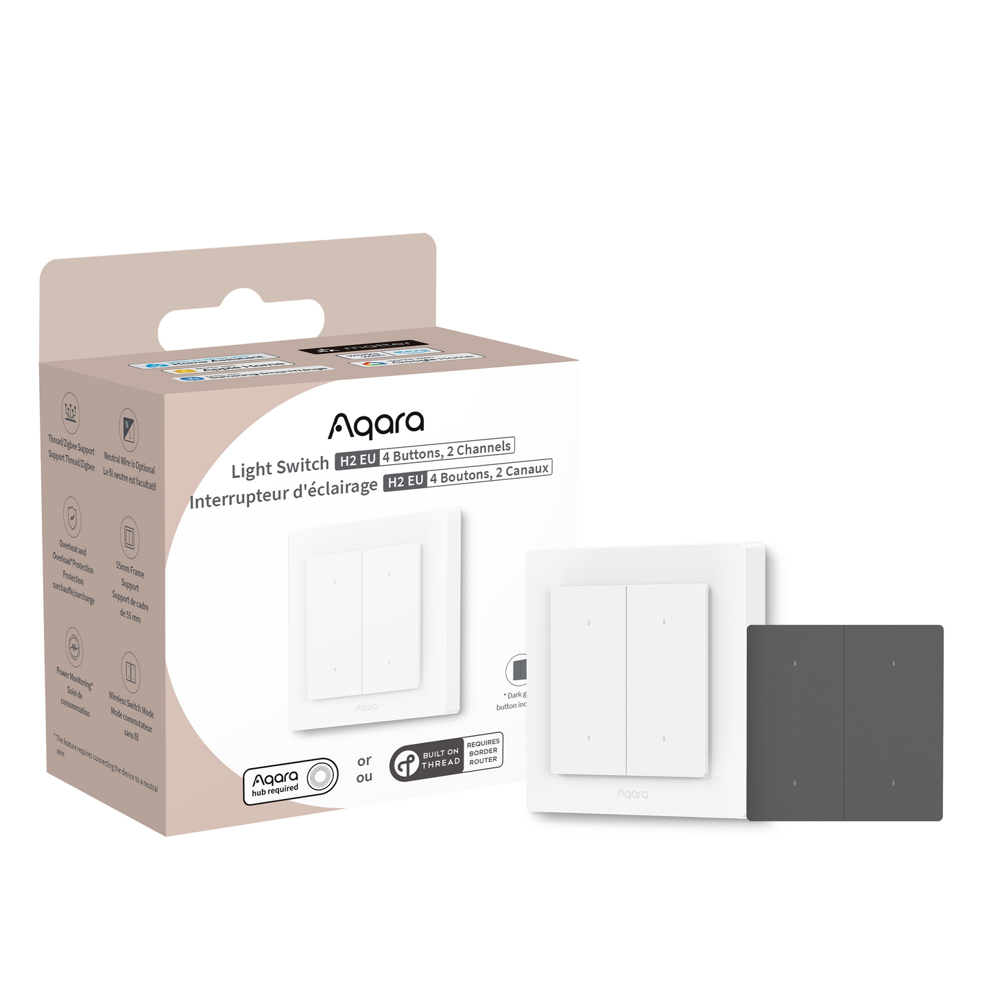 Công tắc vuông Aqara H2