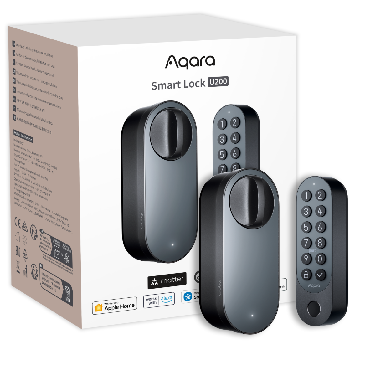 Khóa cửa thông minh Aqara U200 Đen